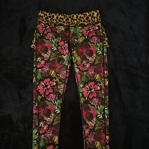Tropical print Zumba Leggings